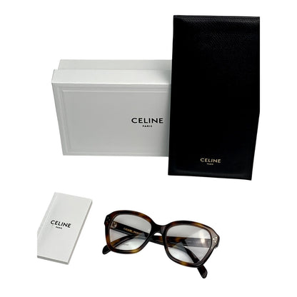 Celine Eyeglasses CL50100I 54053 Geometric Shiny Havana Unisex