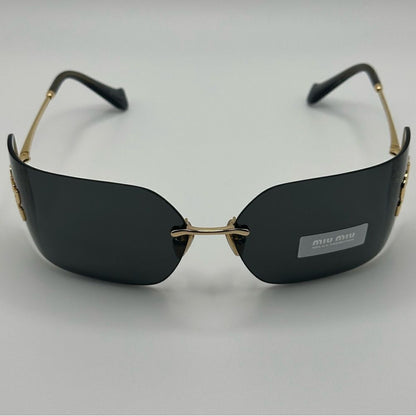 MIU MIU Sunglasses MU54YS 5AK5S0 Gold/Dark Grey Women