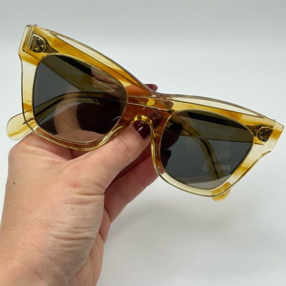 CELINE Sunglasses CL4004IN/S 56C Yellow Clear Women