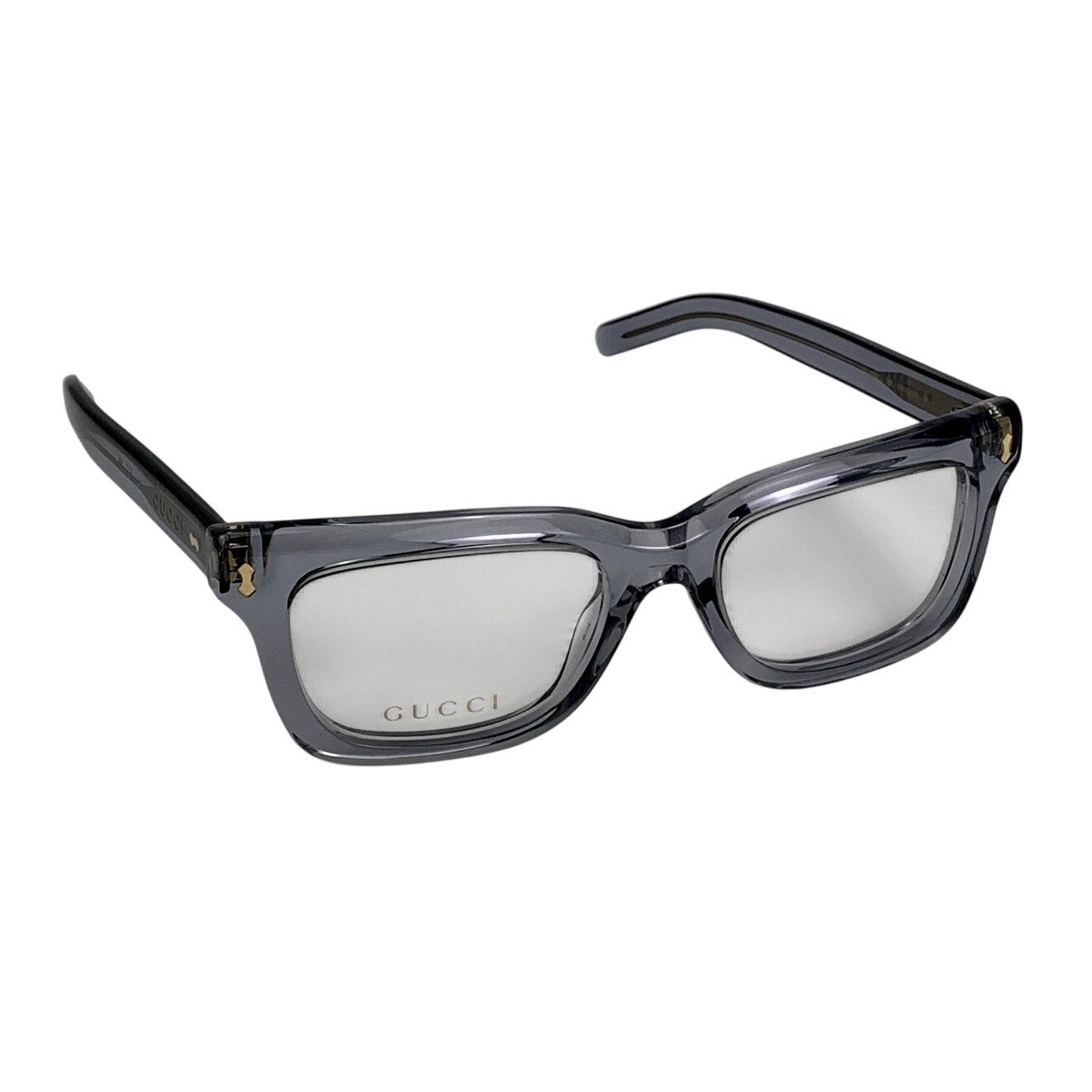 Gucci Eyeglasses GG1522O 008 Grey Transparent Women