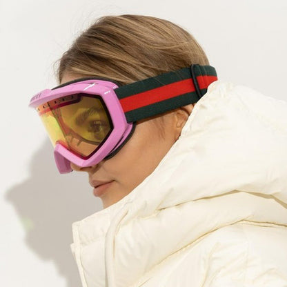 Gucci SKI Mask ZEISS Lens GG1210S 004 Pink MultiColor Yellow Unisex