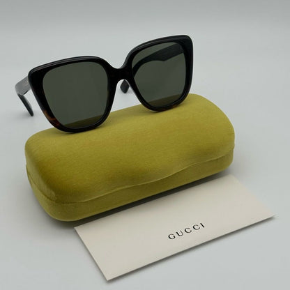 Gucci Sunglasses GG1169S 003 Havana/Green Women