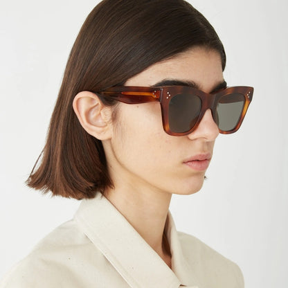 CELINE Sunglasses CL4004IN/S 56C Yellow Clear Women