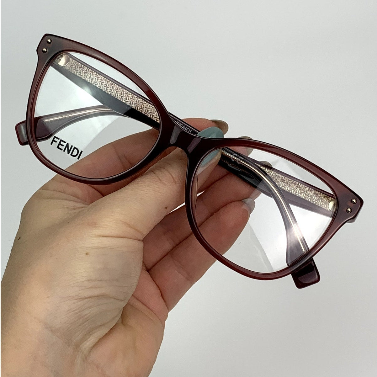 Fendi Eyeglasses FE50006I 53069 Burgundy Women