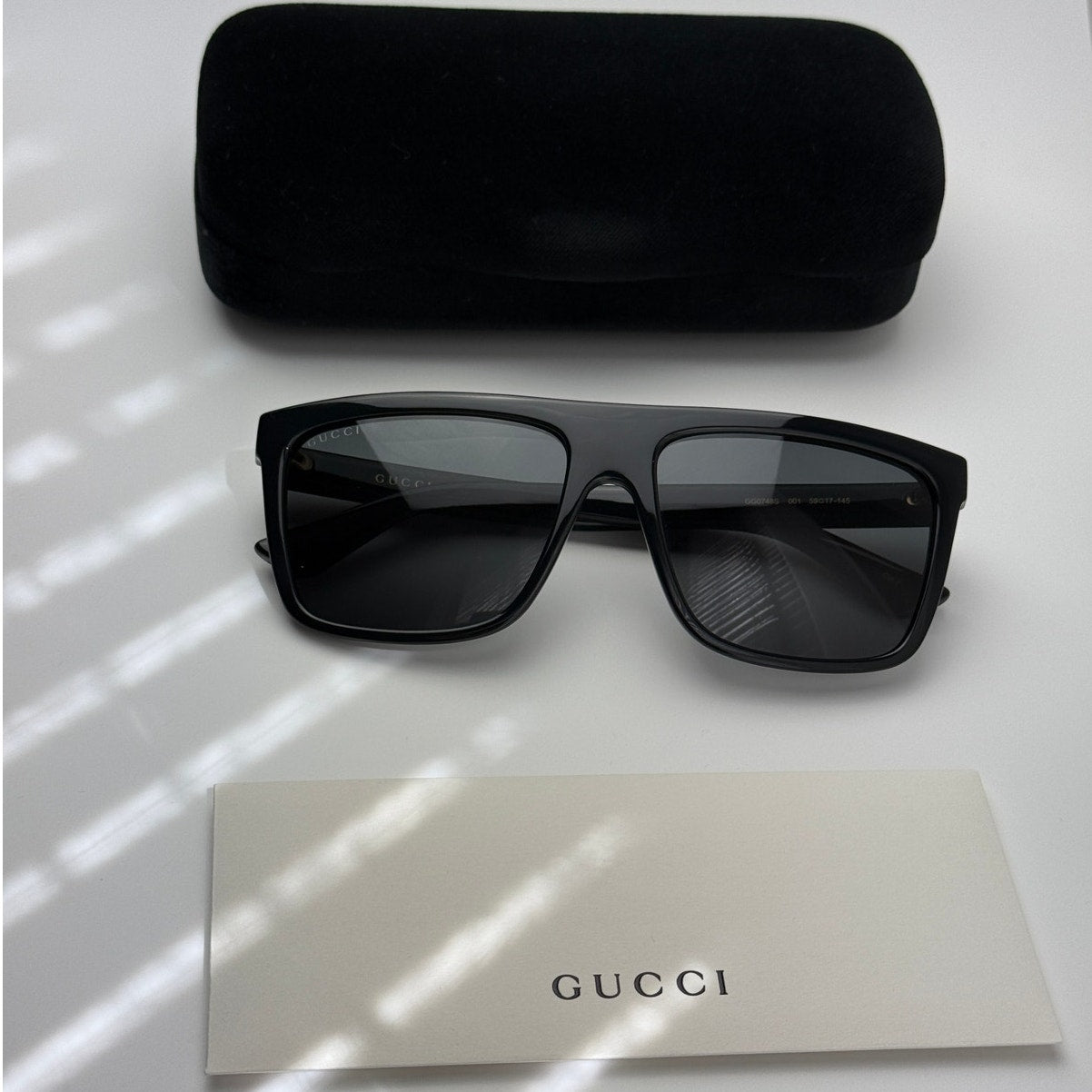 Gucci Sunglasses GG0748S 001 Black Unisex