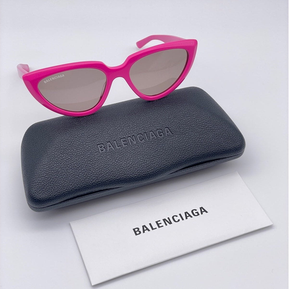 BALENCIAGA Sunglasses BB0182S 003 Fuchsia/Brown Women