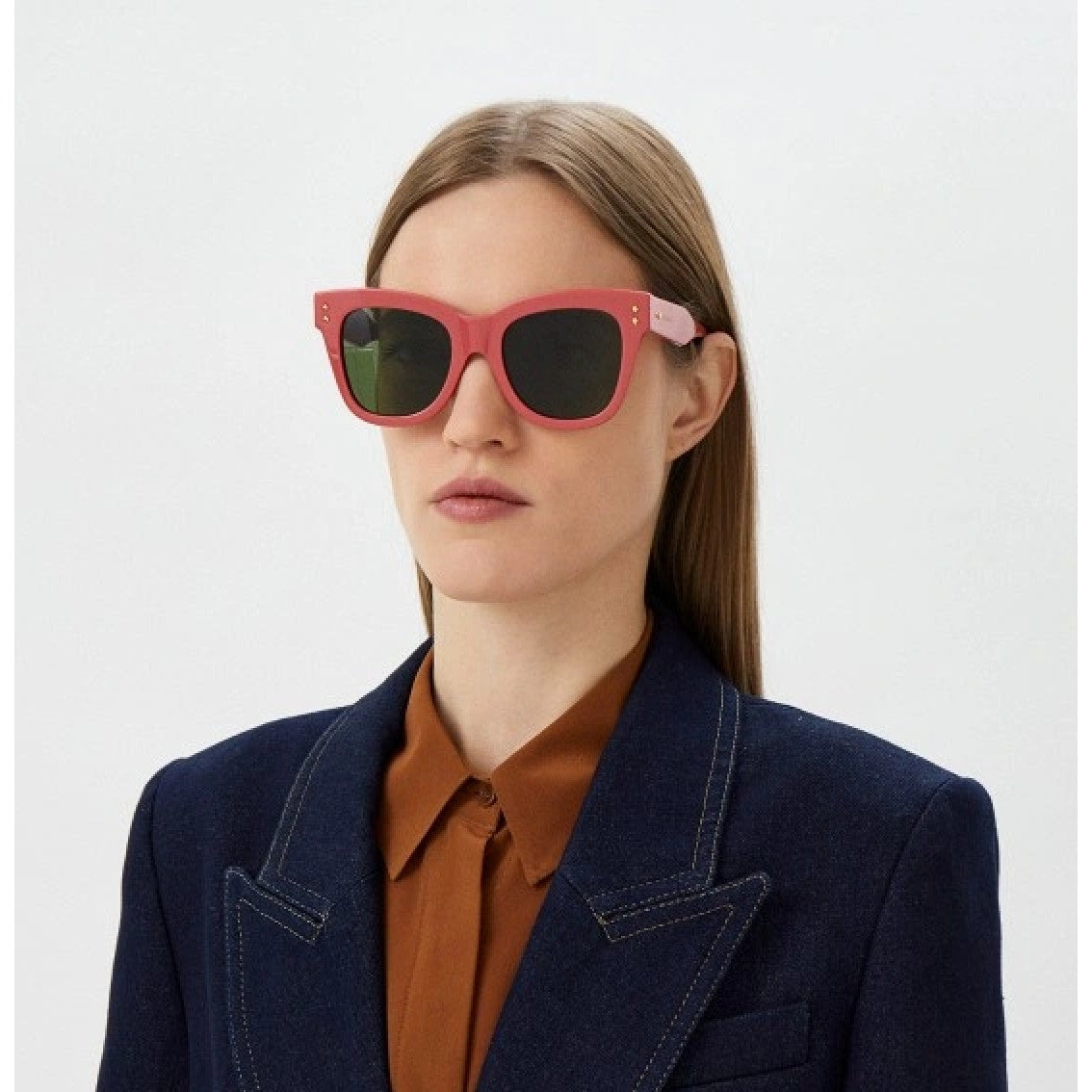 Gucci Sunglasses GG1082S 004 Pink Green Women