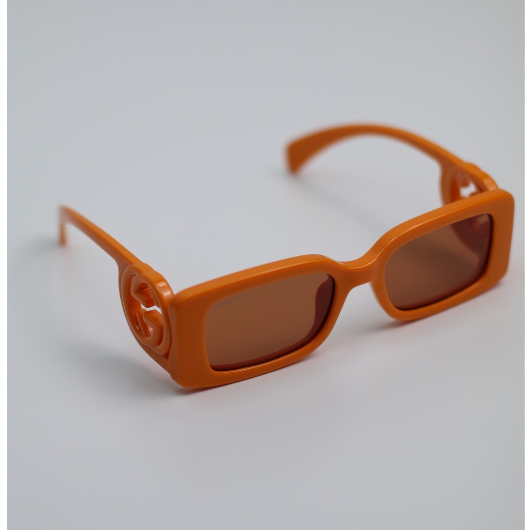 Gucci Sunglasses GG1325S 008 Orange Rust Brown Unisex