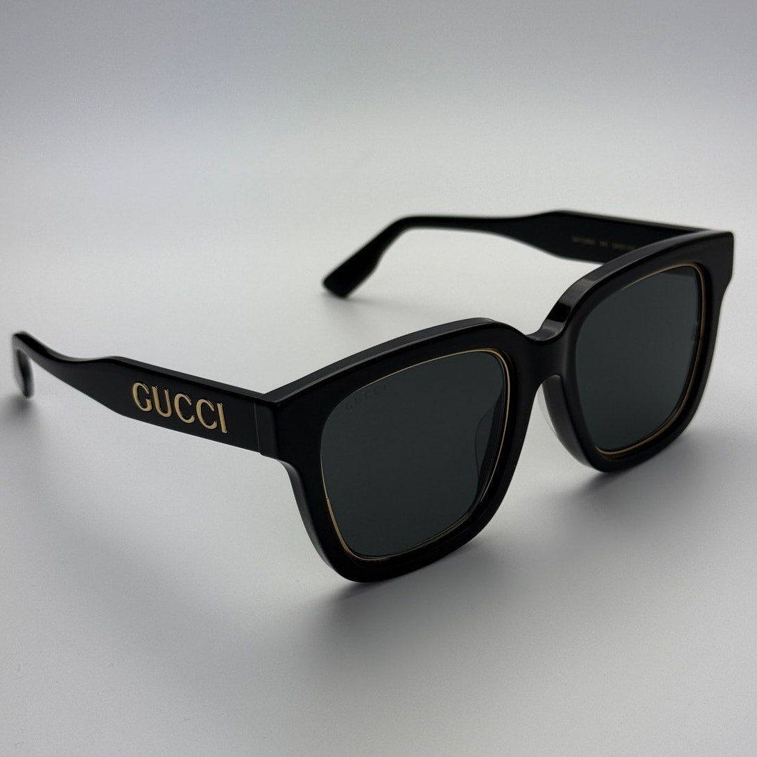 Gucci Sunglasses GG1136SA 001 Black Grey Unisex