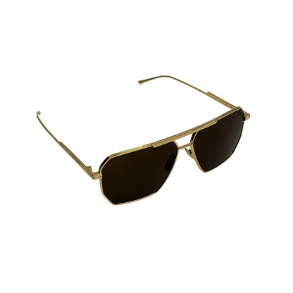 Bottega Veneta Sunglasses BV1012S 003 Gold Brown Unisex