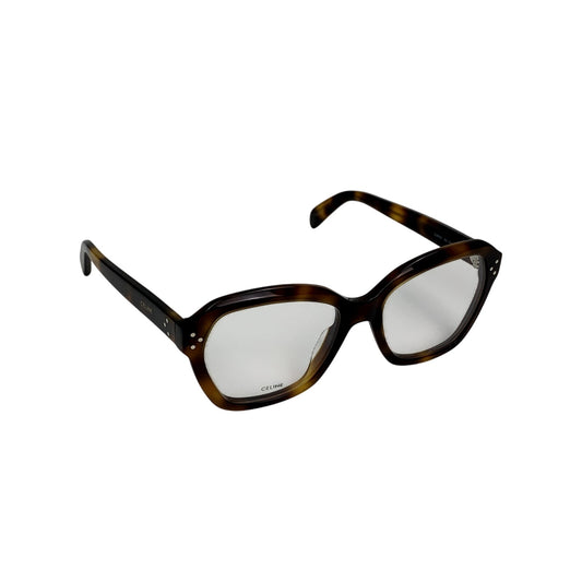 Celine Eyeglasses CL50100I 54053 Geometric Shiny Havana Unisex