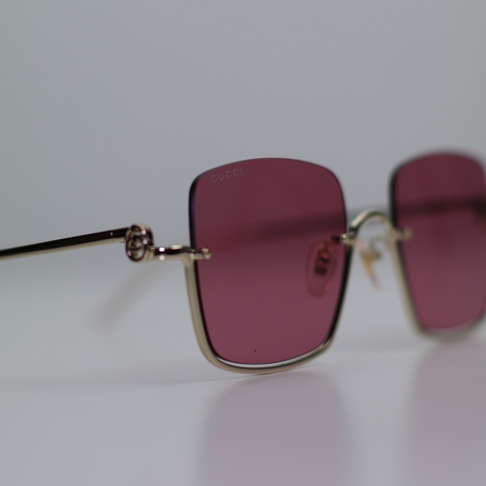 Gucci Sunglasses GG1279S 003 G0ld/Red Women