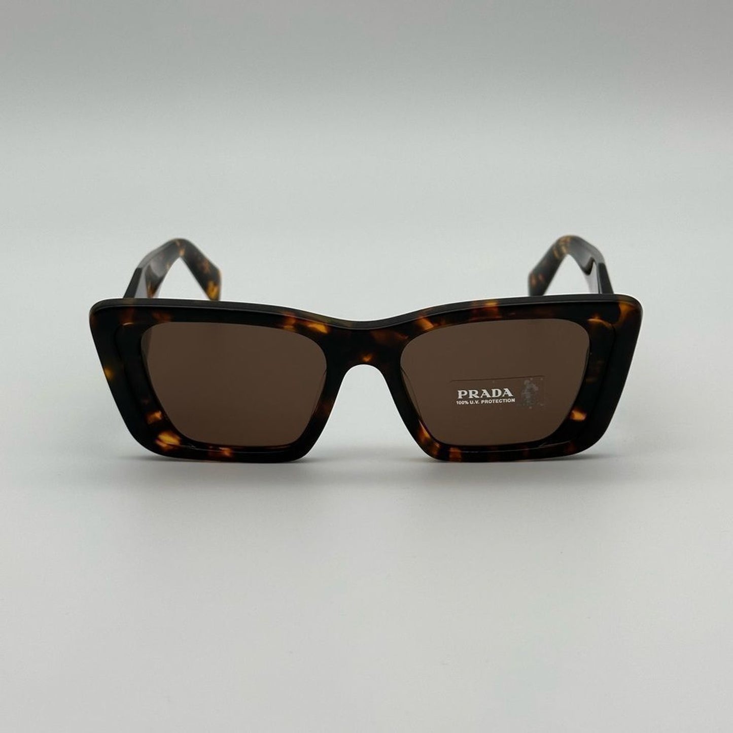 Prada Sunglasses PR08YS 01V8C1 Havana Honey/Dark Brown Women