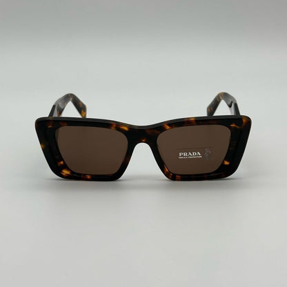 Prada Sunglasses PR08YS 01V8C1 Havana Honey/Dark Brown Women