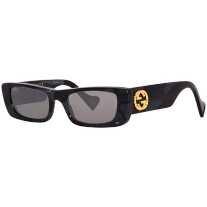 Gucci Sunglasses GG0516S 013 Black Havana / Silver Mirror Women