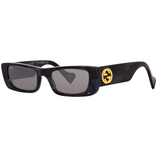 Gucci Sunglasses GG0516S 013 Black Havana / Silver Mirror Women
