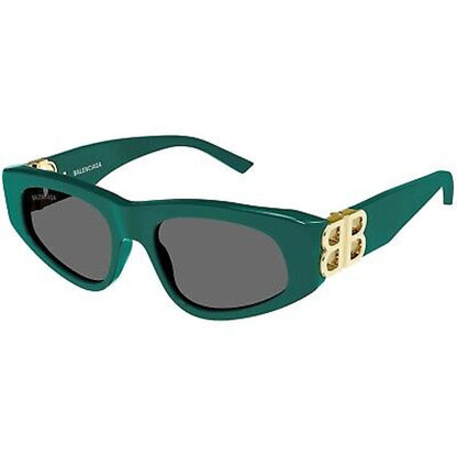 BALENCIAGA Sunglasses BB0095S 005 Green/Gold/Grey Women