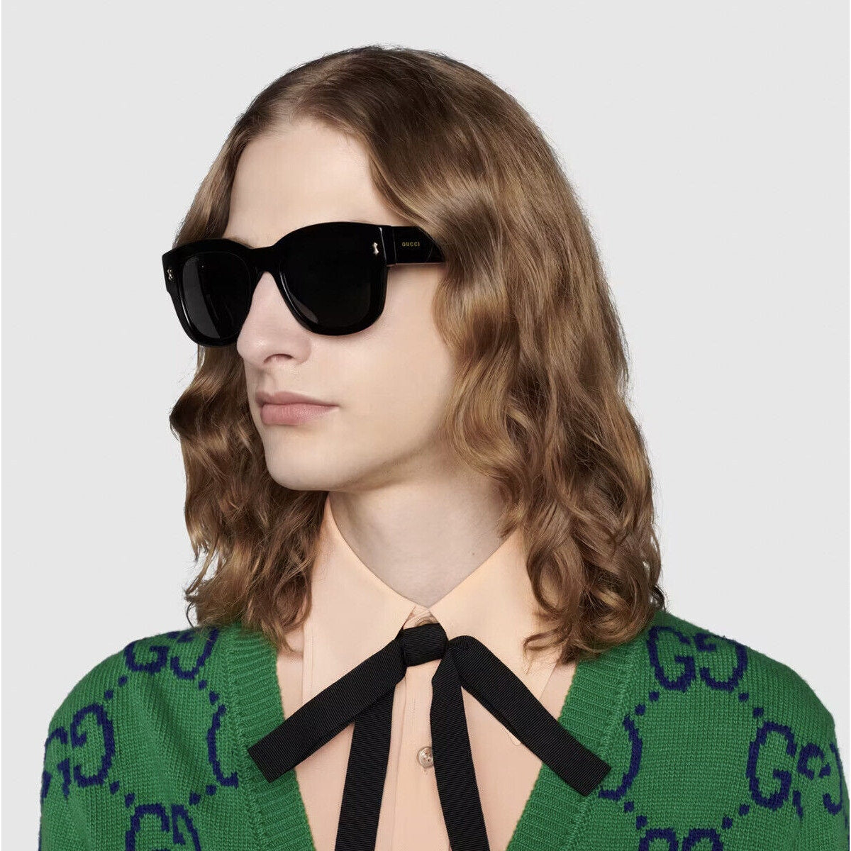 Gucci Sunglasses GG1110S 001 Black Smoke Unisex