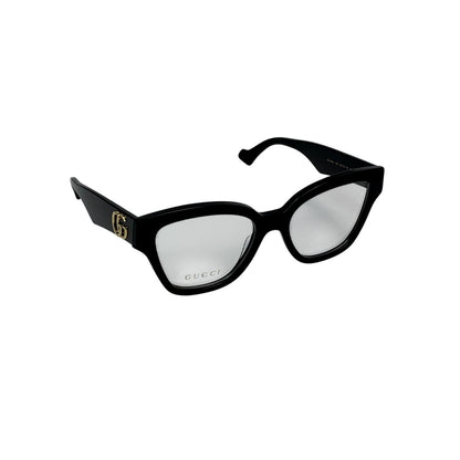 Gucci Eyeglasses GG1424O 005 Black Transparent Women