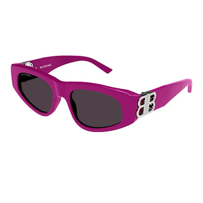 BALENCIAGA Sunglasses BB0095S 017 Fuchsia/Silver/Grey Unisex