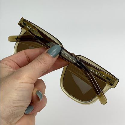 Gucci Sunglasses GG1523S 004 Yellow Brown Men