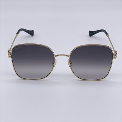 Gucci Sunglasses GG1143S 001 Gold/Grey Women