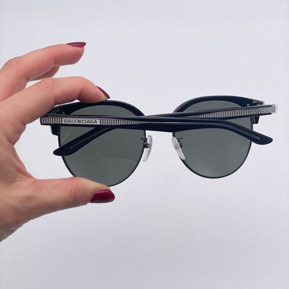 BALENCIAGA Sunglasses BB0020SK 001 Black Grey Unisex