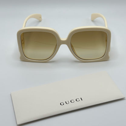 Gucci Sunglasses GG1326S 002 Ivory/Brown Women