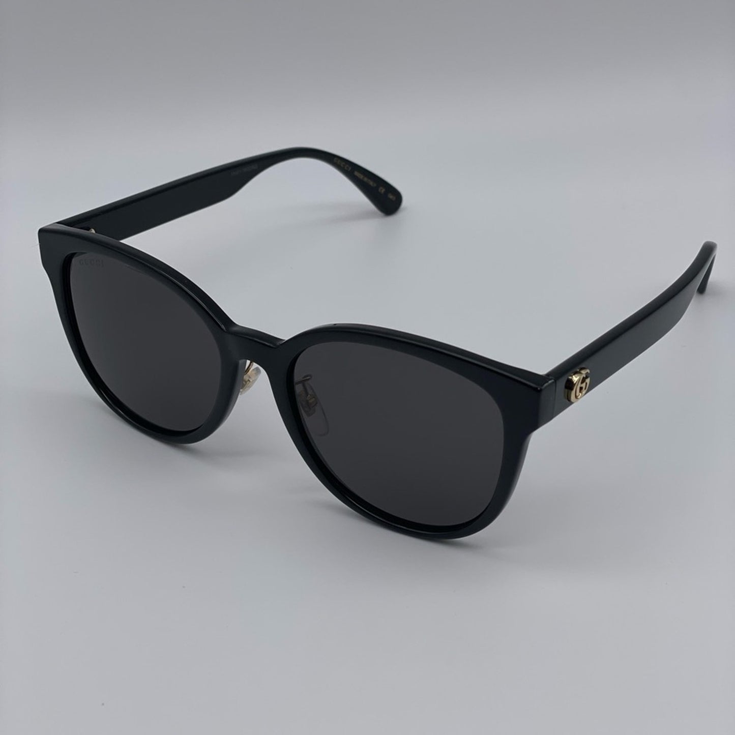 Gucci Sunglasses GG0854SK 004 Black/Grey Unisex