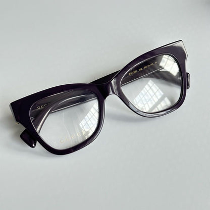 Gucci Eyeglasses GG1133O 002 Violet Women