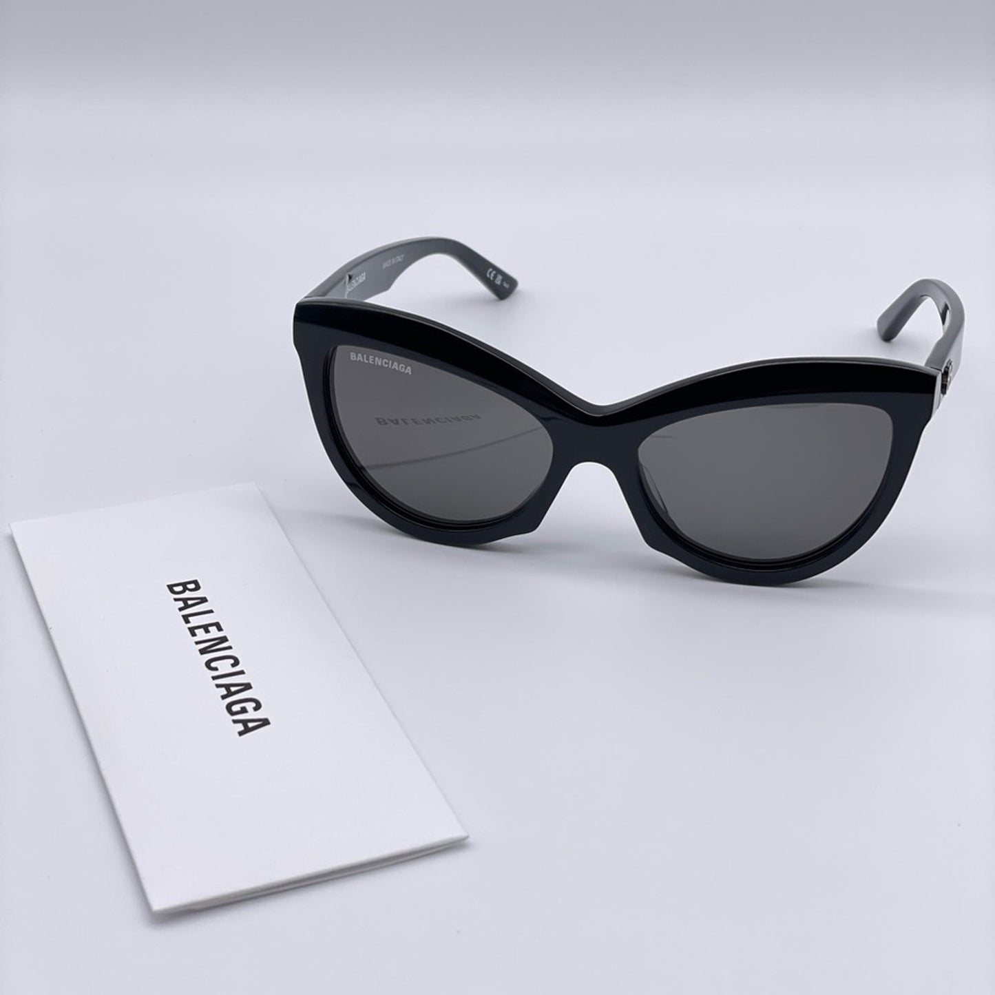 BALENCIAGA Sunglasses BB0217S 001 Black/Grey Women