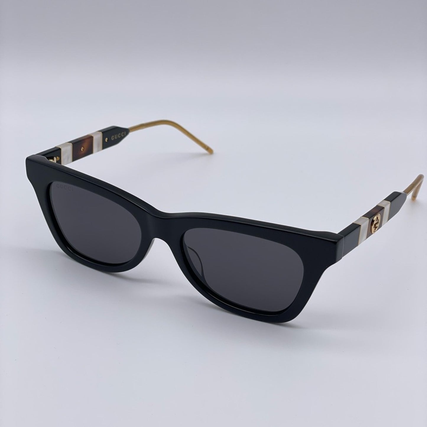 Gucci Sunglasses GG0598S 001 Black/Grey Women