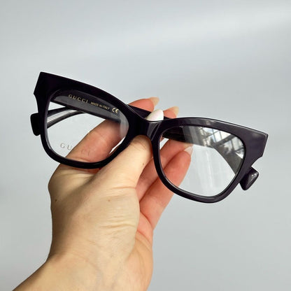 Gucci Eyeglasses GG1133O 002 Violet Women