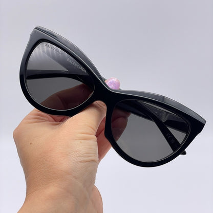 BALENCIAGA Sunglasses BB0217S 001 Black/Grey Women