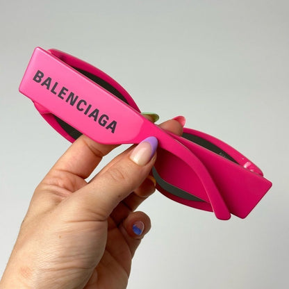 BALENCIAGA Sunglasses BB0258S 004 Fuchsia Grey Women